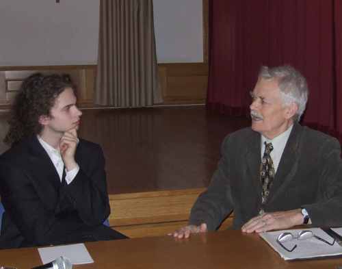 Andrásfalvy Bertalan az Asztali beszélgetések rendezvényen