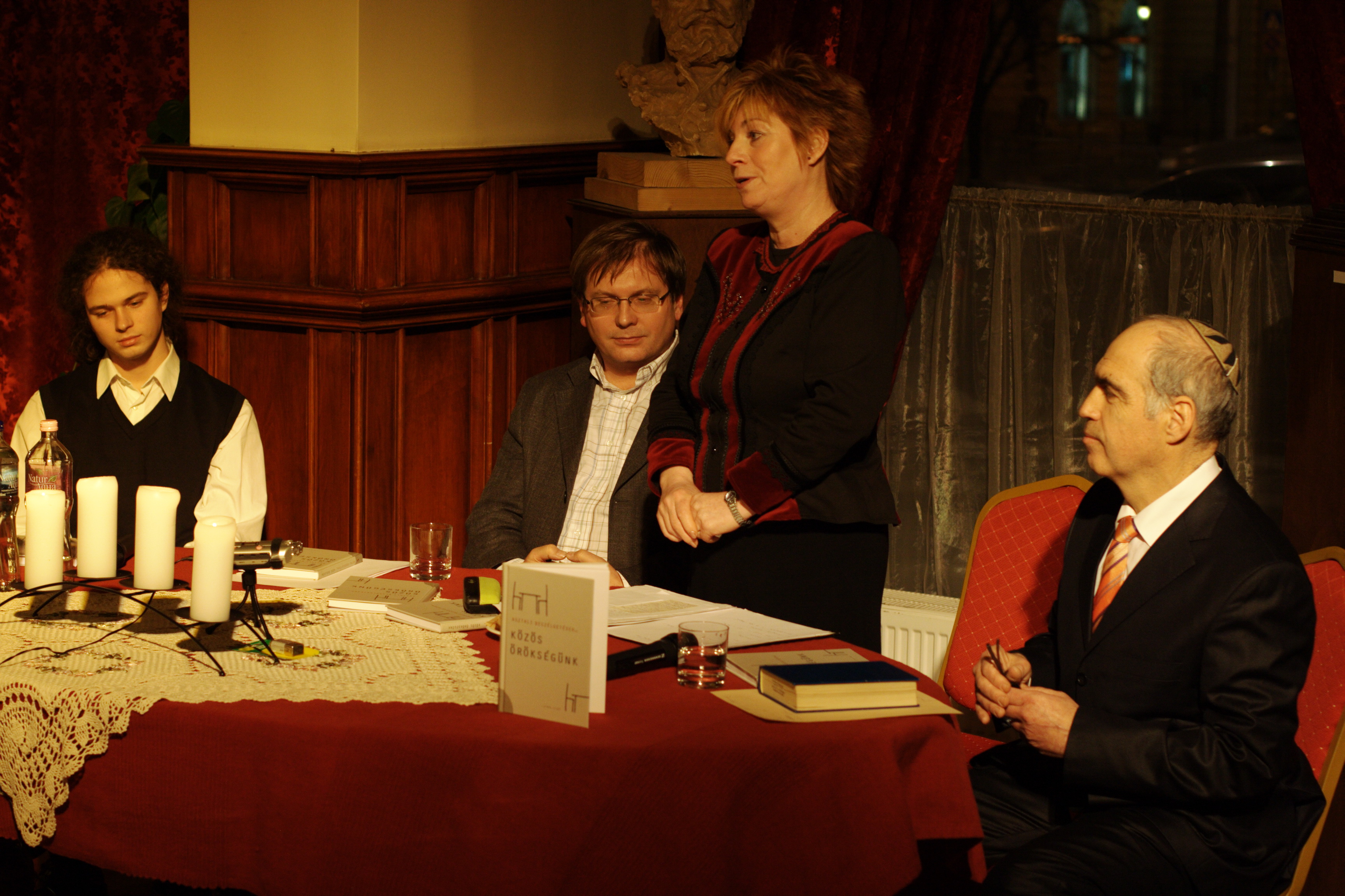 Galambos Ádám, Fabiny Tamás, Szvorák Katalin és Fekete László