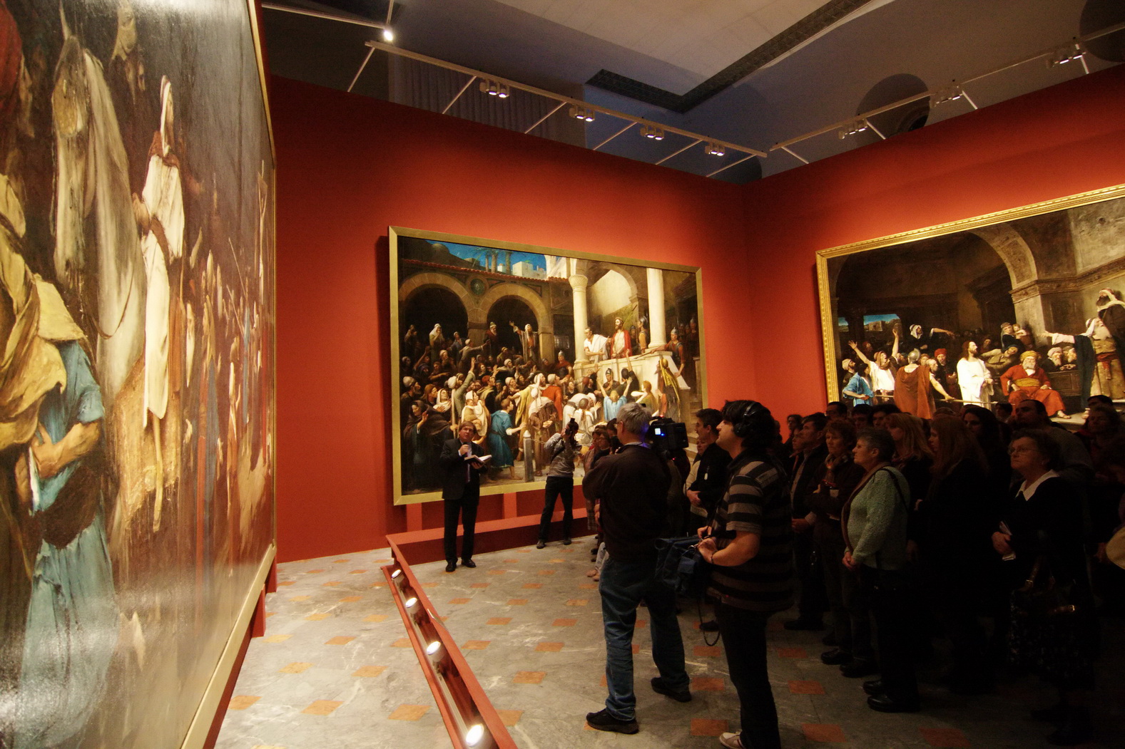 Egyházi tárlatvezetések Munkácsy Krisztus trilógiájánál